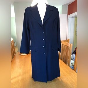 Long vintage Lightweight Navy Blazer size 12